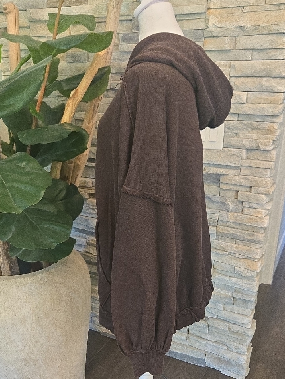 Free People Lucky Zip-Up Sweatshirt - Picture 4 of 5